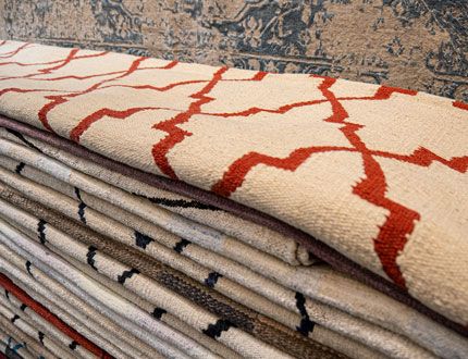 Kilim contemporáneo hecho a mano
